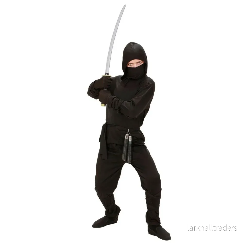Barndräkt, ninja svart Barndräkt, ninja svart