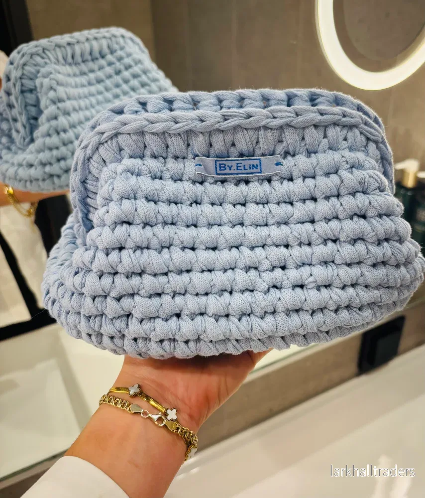 AGNES Clutch - Mellan - Ljusblå
