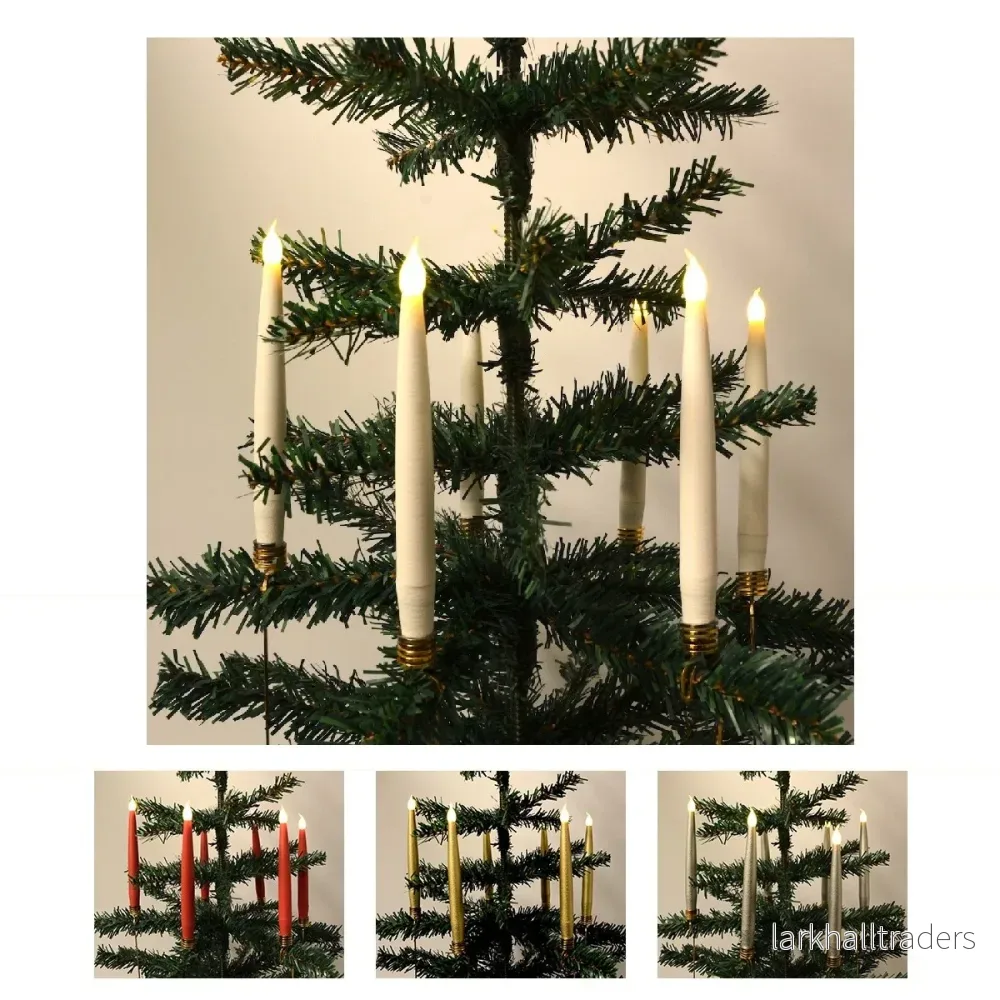 LED-julgransljus 10 st. Trådlöst inkl. Fjärrkontroll & Klämmor – passar de flesta Georg Jensen ljushållare mm. LED-julgransljus 10 st. Trådlöst inkl. Fjärrkontroll & Klämmor – passar de flesta Georg Jensen ljushållare mm.