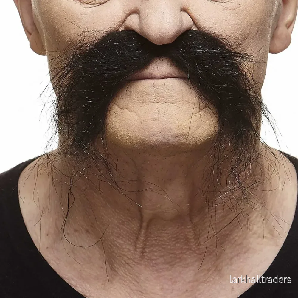 Mustasch, biker svart Mustasch, biker svart