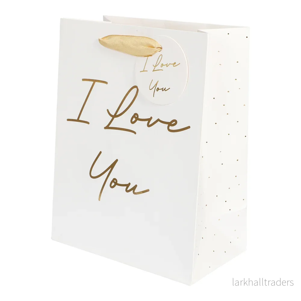 Presentpåse, I love you 18x23x10 cm