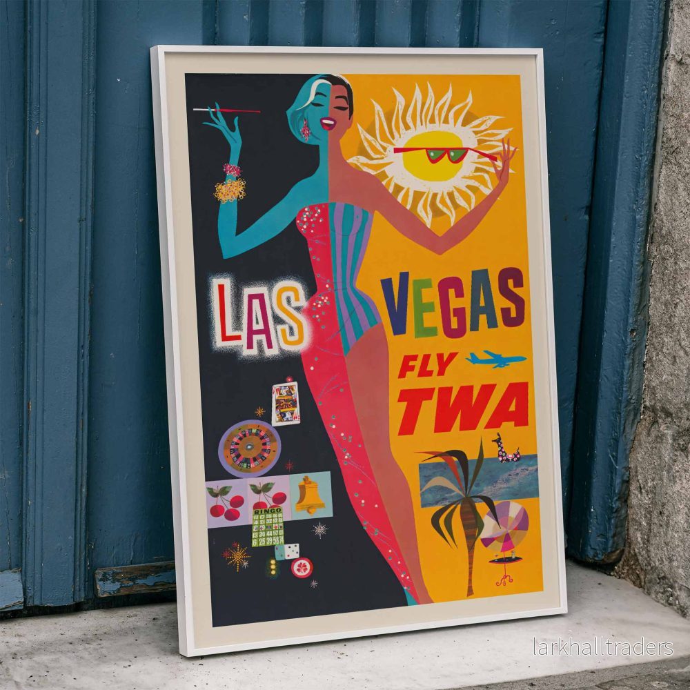 Las Vegas – flyg TWA Poster Las Vegas – flyg TWA Poster