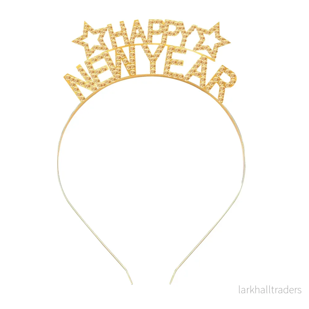 Tiara, happy new year guld Tiara, happy new year guld