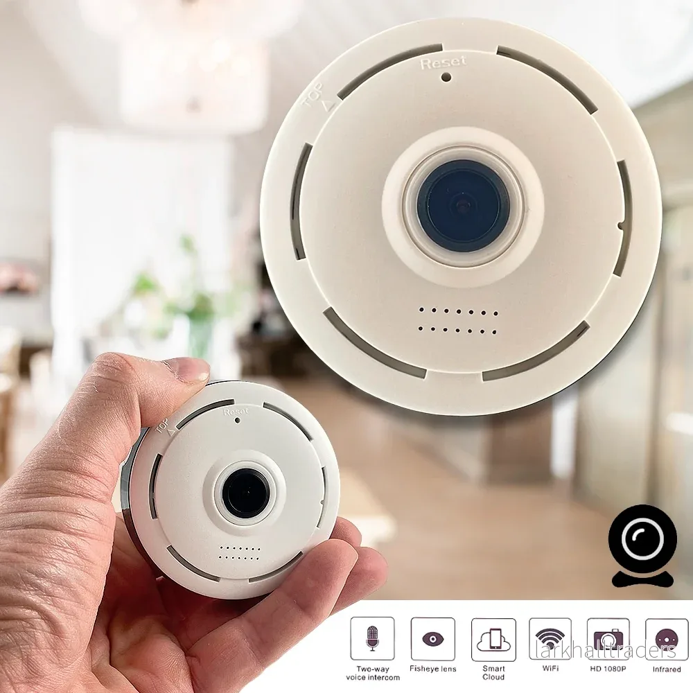360 ° inomhus-WiFi-kamera 360 ° inomhus-WiFi-kamera