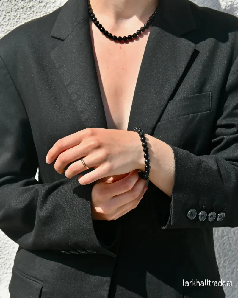 Odette – Armband svart agate