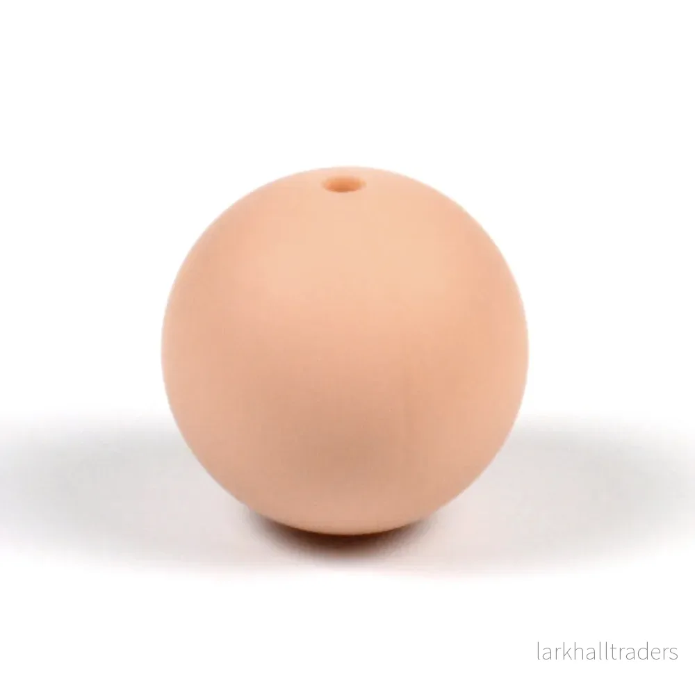 Silikonpärlor, dusty pink, 19mm