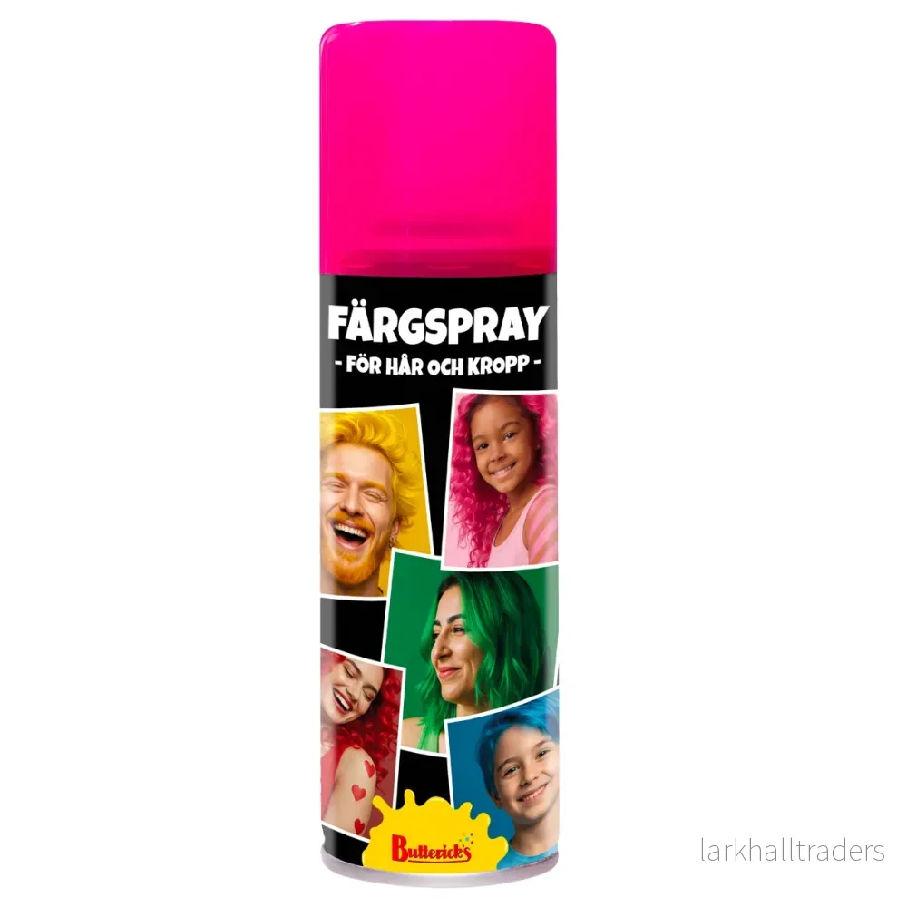 Hår- & kroppsspray, chockrosa 125 ml