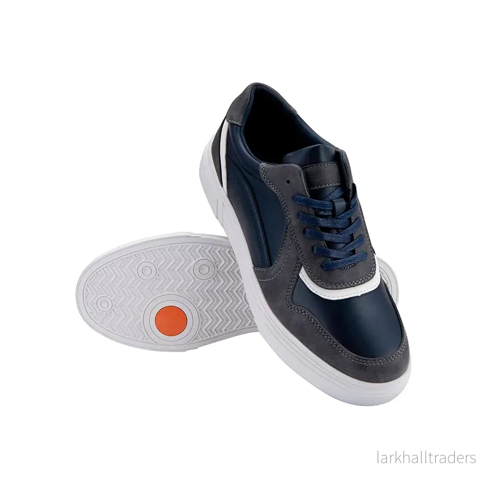 Sneakers för herrar, marinblå och vita Sneakers för herrar, marinblå och vita