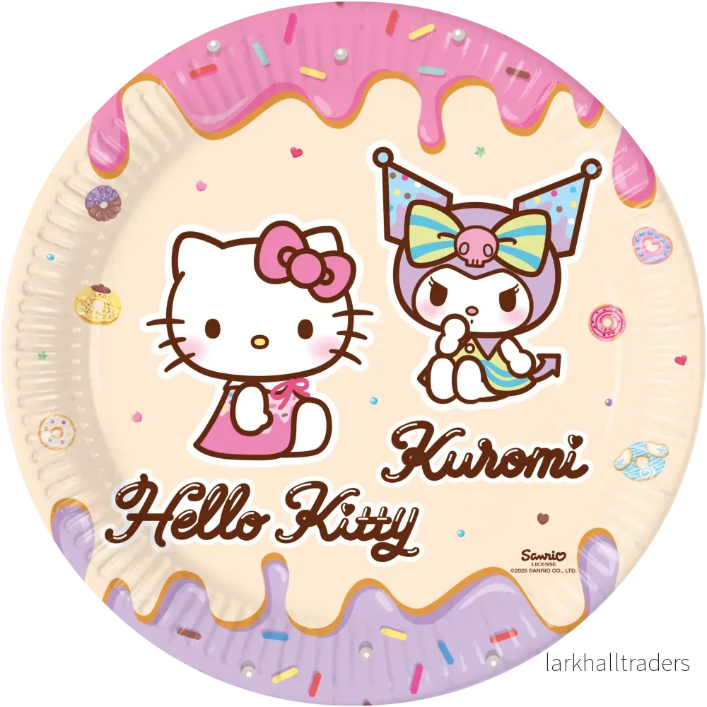 Tallrikar, Hello Kitty 23 cm 8 st Tallrikar, Hello Kitty 23 cm 8 st