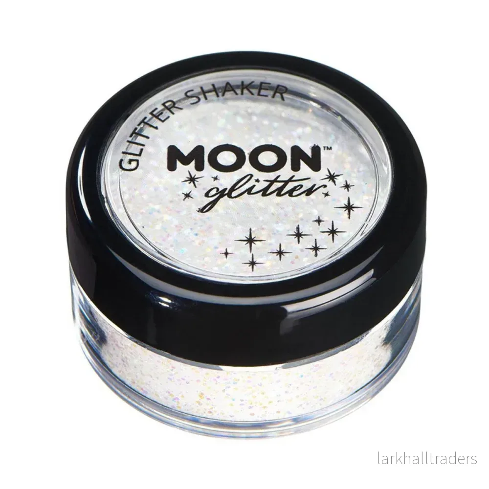 Moon Glitter Pastel Glitter Shakers, white 5 g