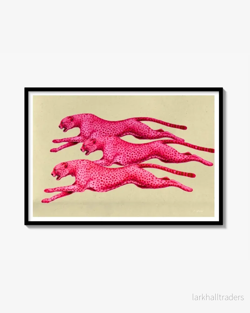 Racing pink panthers Poster