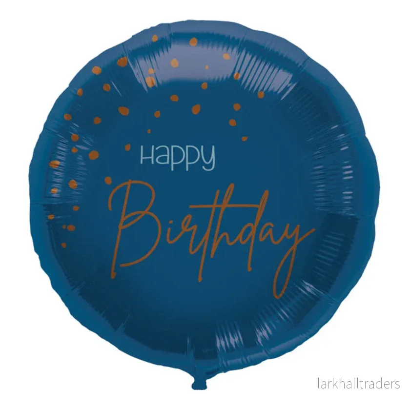 Folieballong, elegant true blue 45 cm Folieballong, elegant true blue 45 cm