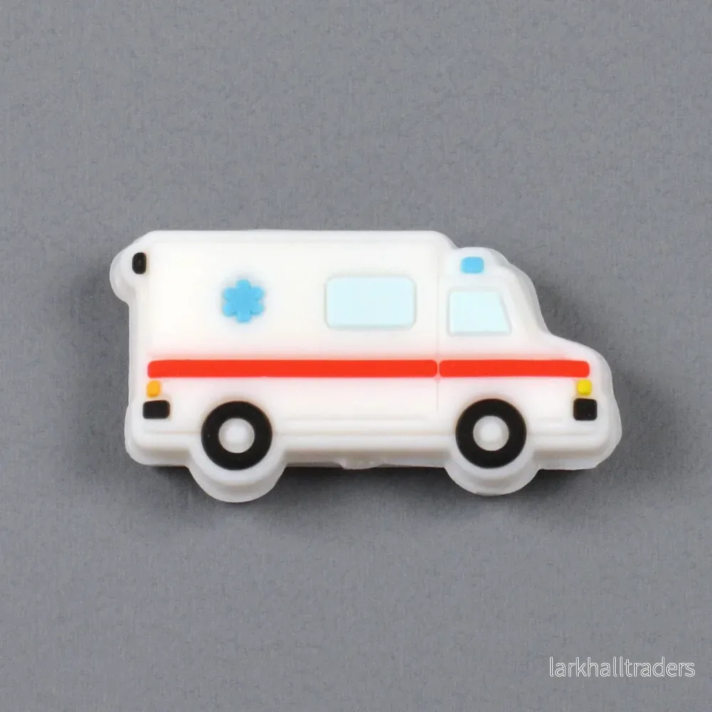 Motivpärla i silikon, ambulans