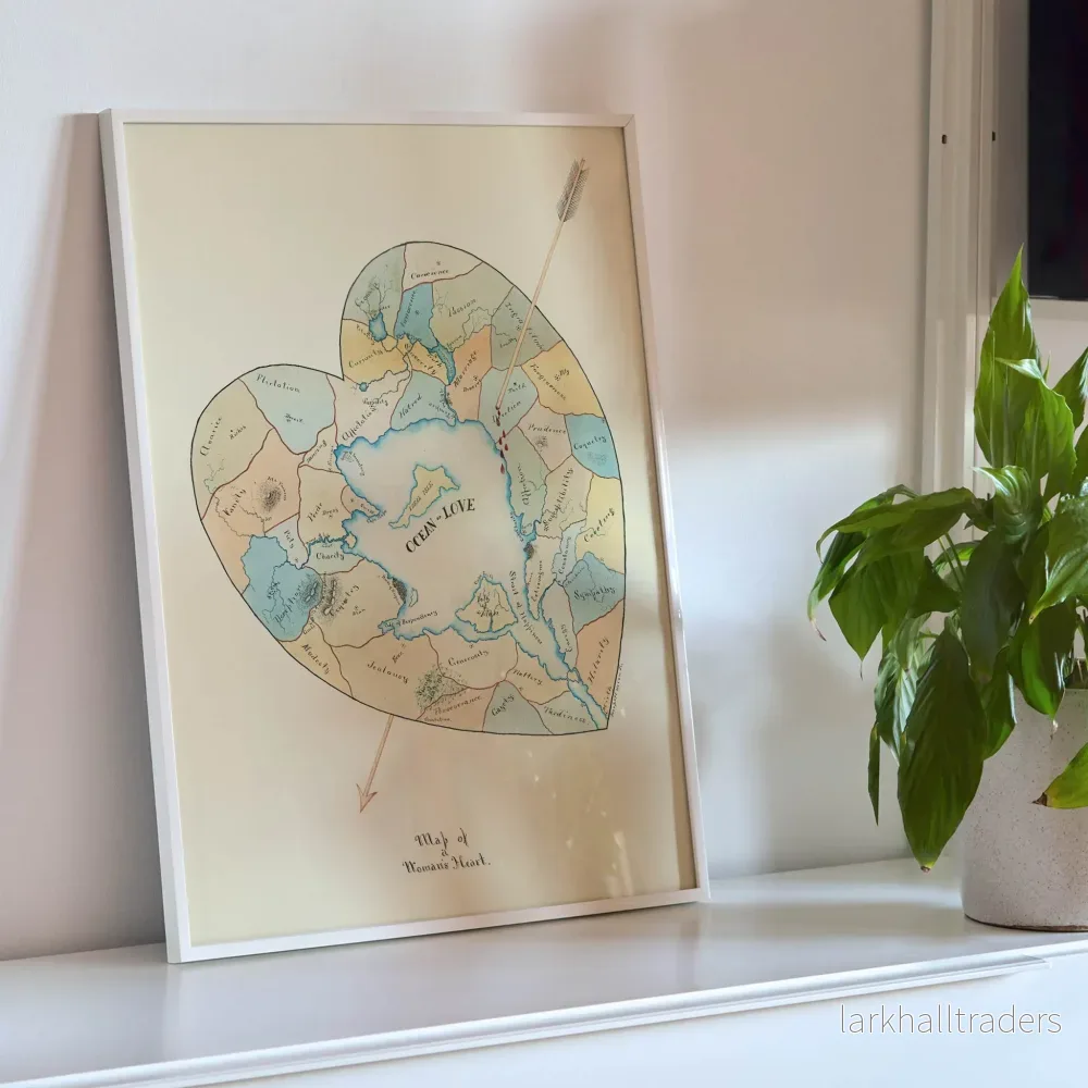 Karta över en kvinnas hjärta 2 Poster - Bild 3