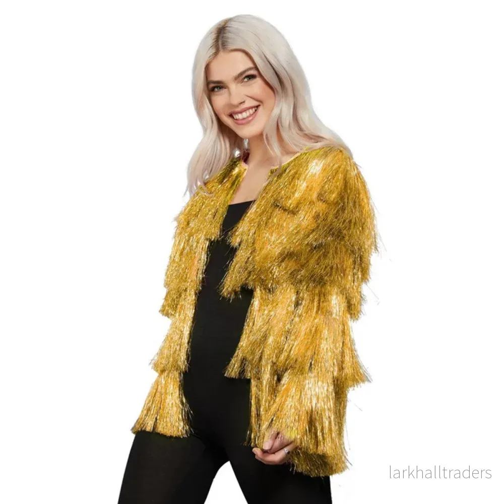 Glitterjacka, Fever guld L/XL Glitterjacka, Fever guld L/XL