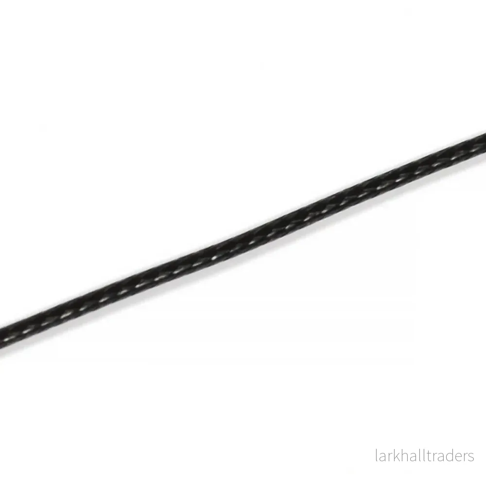 Vaxat polyestersnöre, svart, 0,6mm, 10m - Bild 3