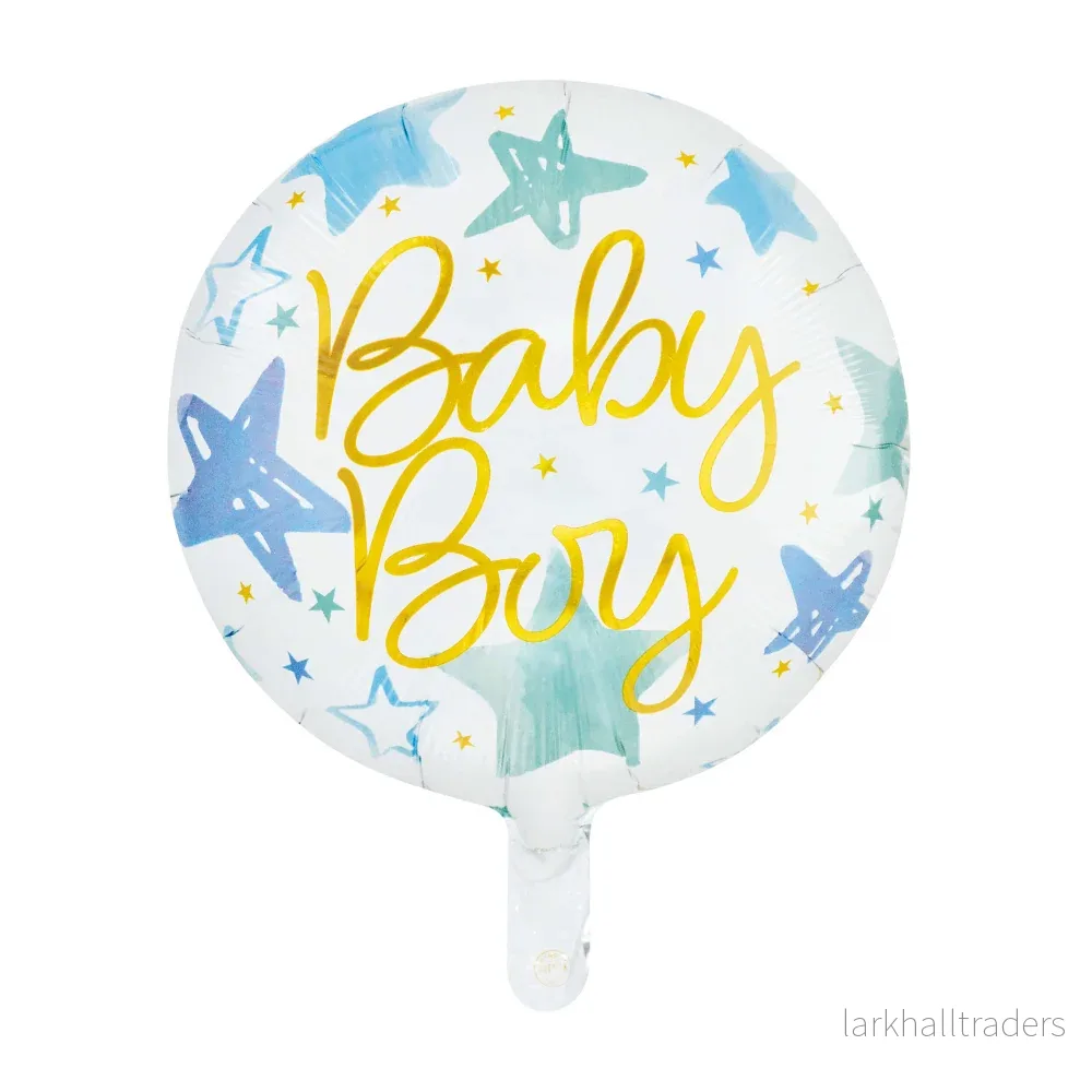 Folieballong, baby boy 46 cm