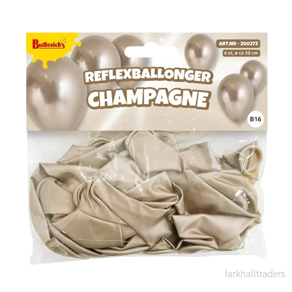 Ballonger, reflex champagne 6 st - Bild 2
