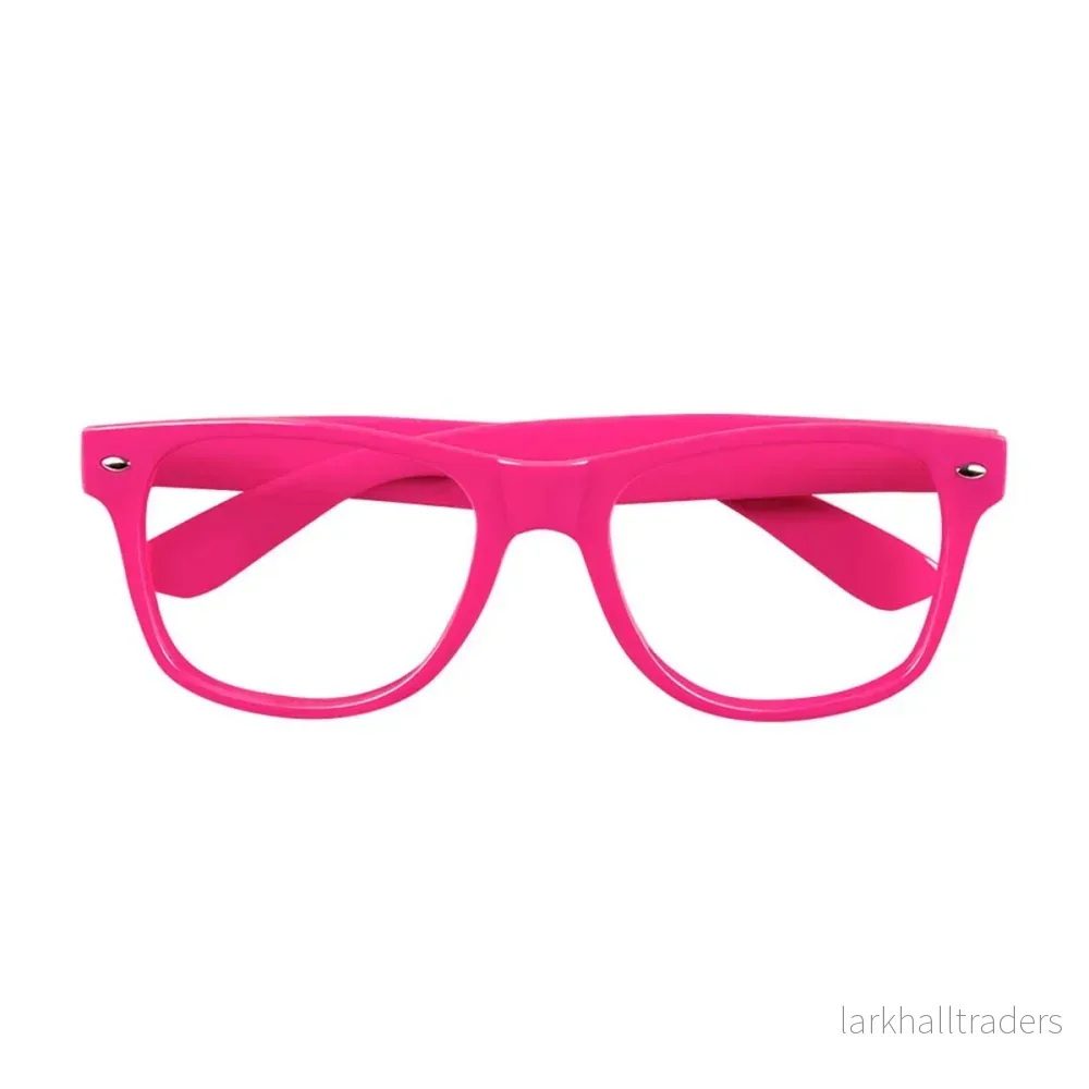 Glasögonbågar, rosa neon