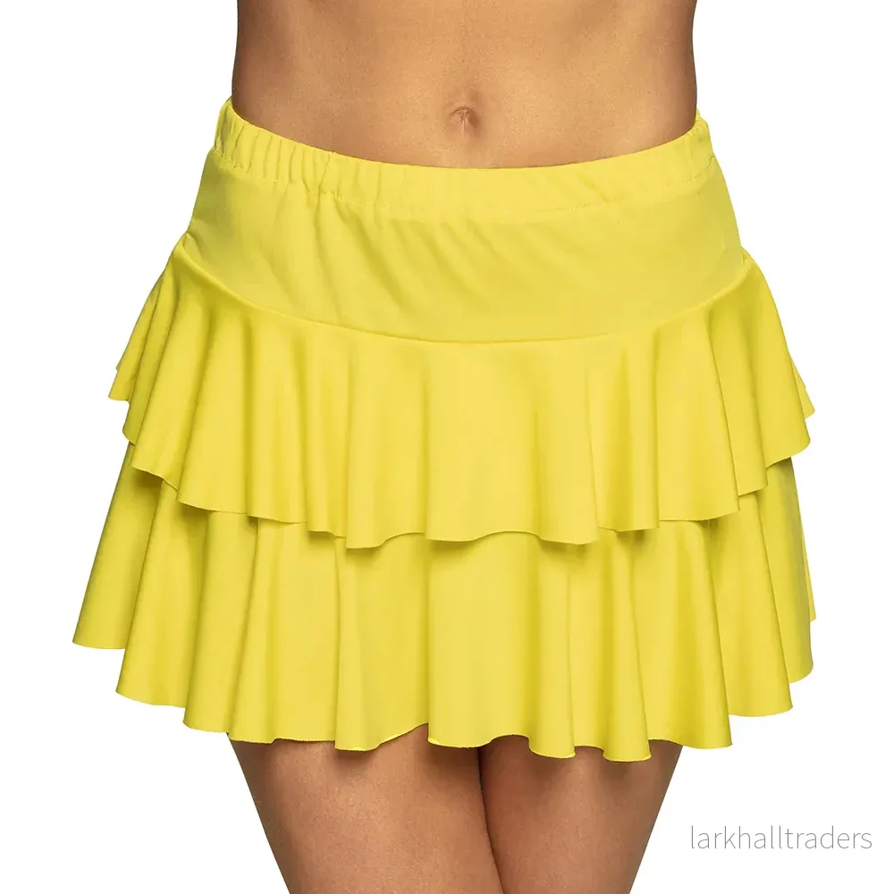 Kjol, 80-tal neon gul one size