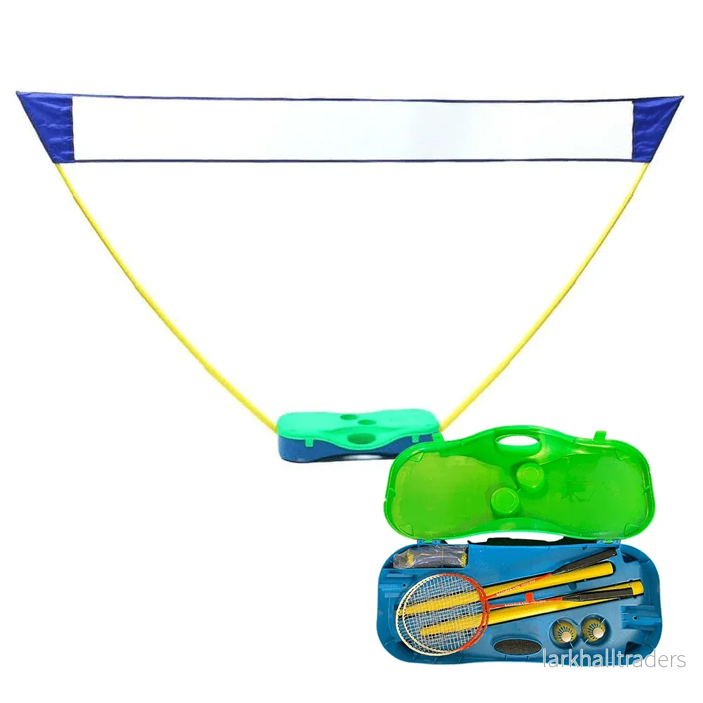 Badmintonset med nät, racket & bollar Badmintonset med nät, racket & bollar