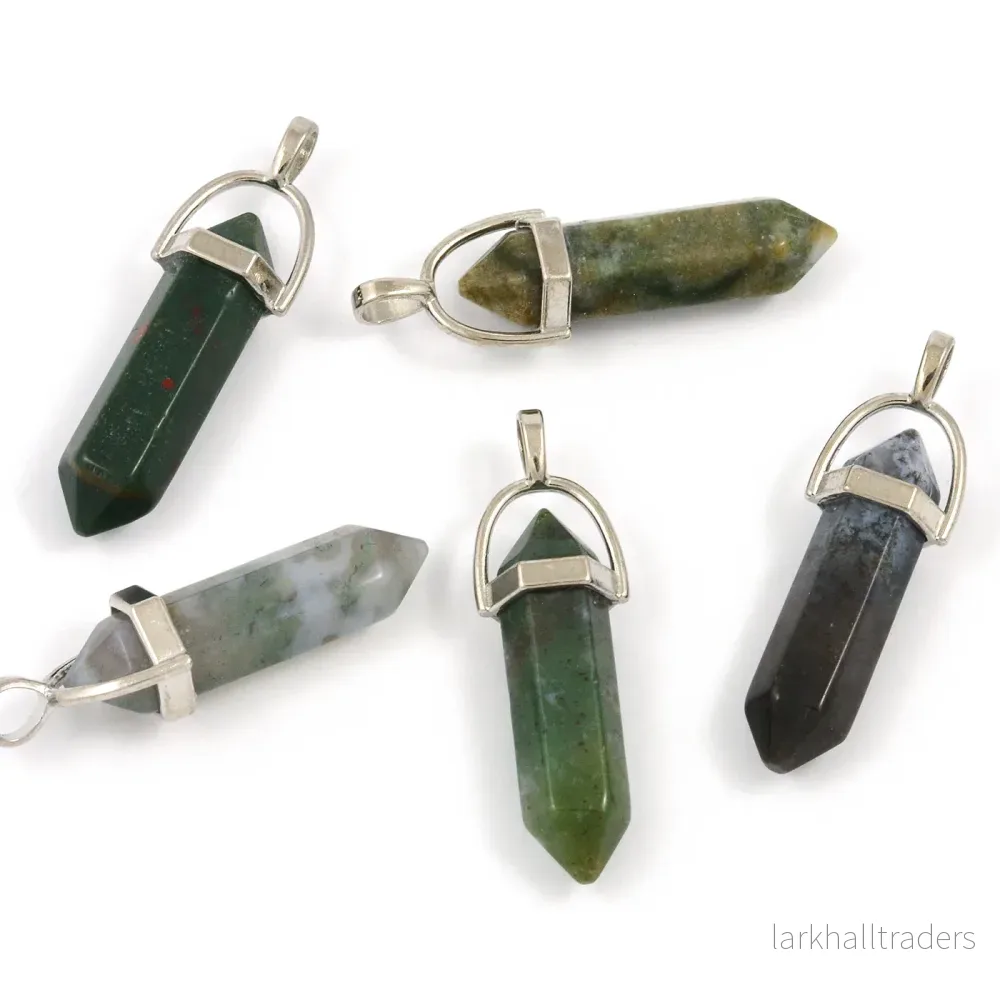 Berlock, bullet av indian agat, 32mm, 1st - Bild 2