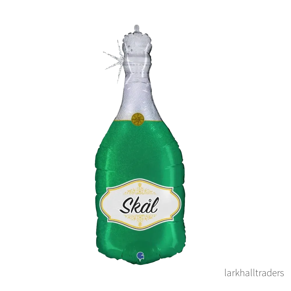 Folieballong, Champagneflaska Skål 91 cm
