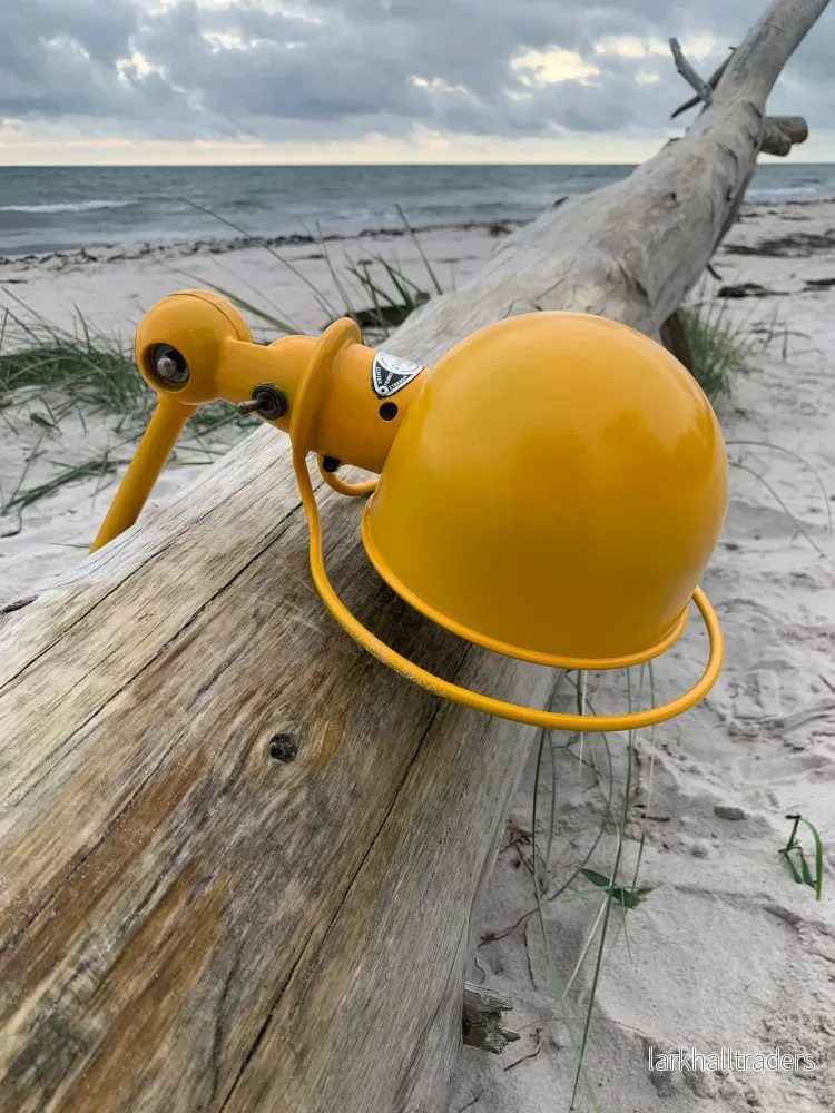 Gul Jieldé lampa med 1 arm och bordsbeslag - Bild 3