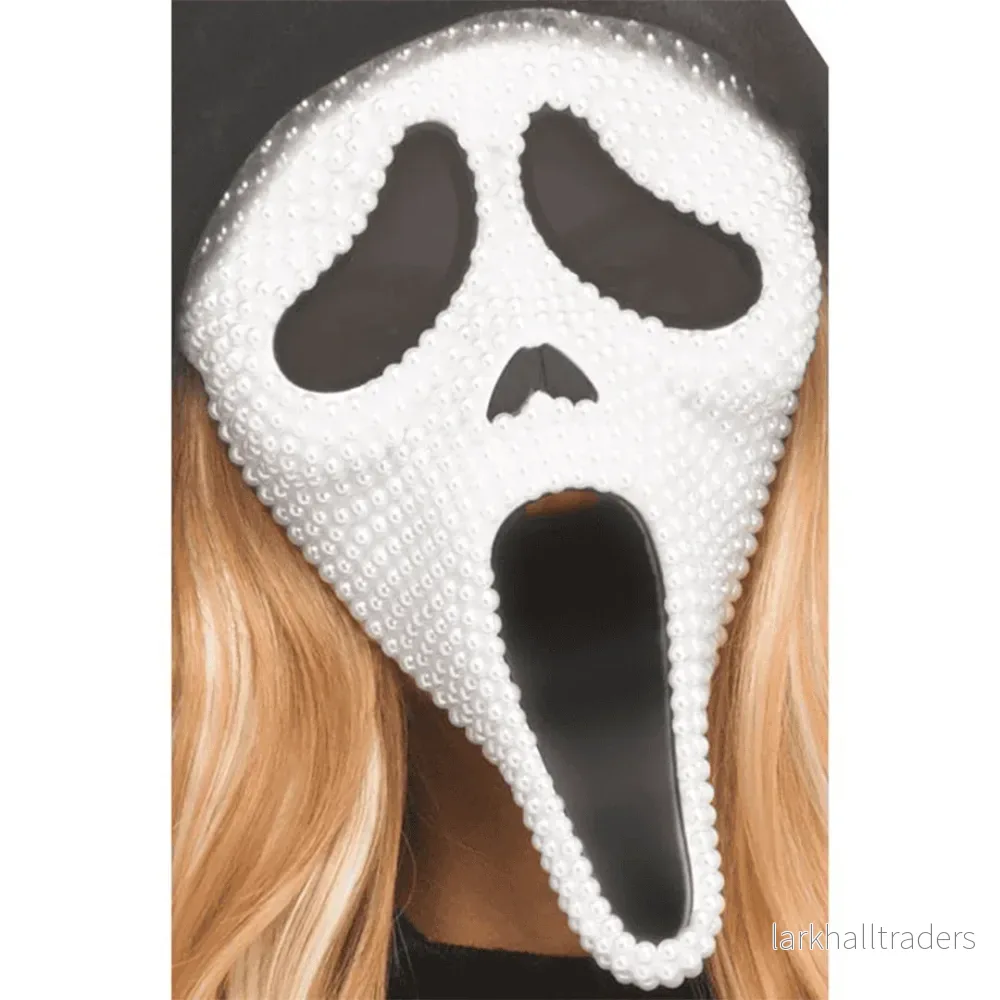 Klänning, Pearl Velour Bling Ghost Face - Bild 2