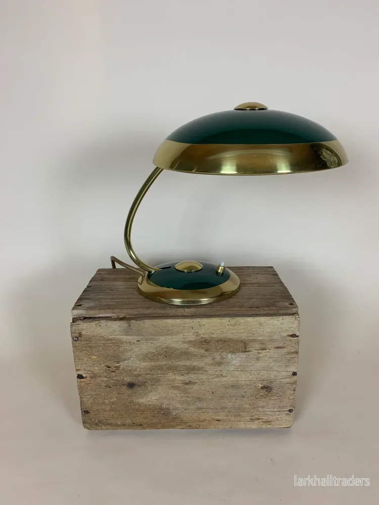 Helo bordslampa - Grön och mässing - Bild 2