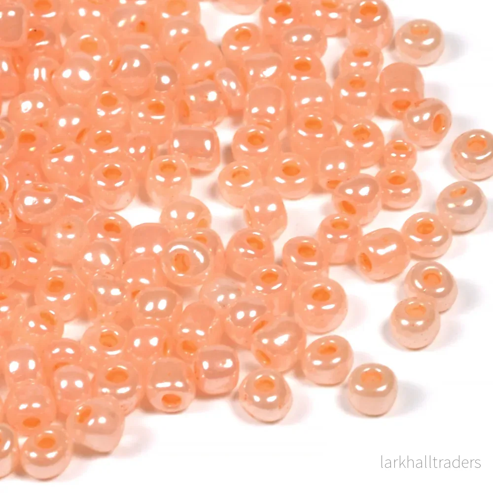 Seed Beads, 4mm, ceylon korall, 30g Seed Beads, 4mm, ceylon korall, 30g