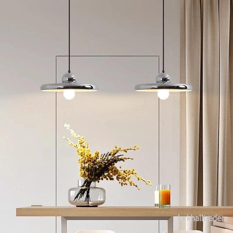 Retro pendellampa i glas och järn med justerbart ljus - Bild 3