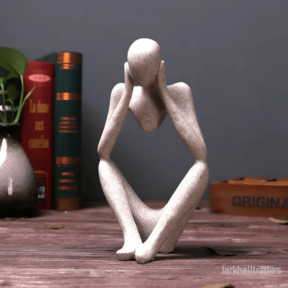 MindSculpt Skulptur – Abstrakt Tänkande Figur i Harts - Bild 3