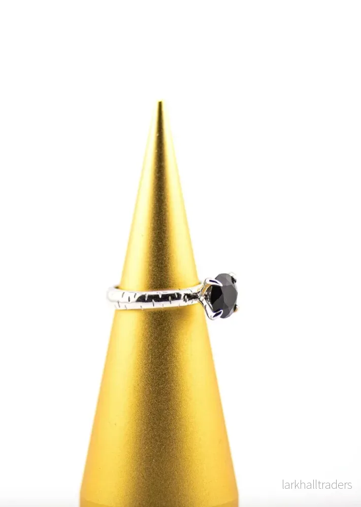 Léclaw Ring Svart Agat - Bild 2