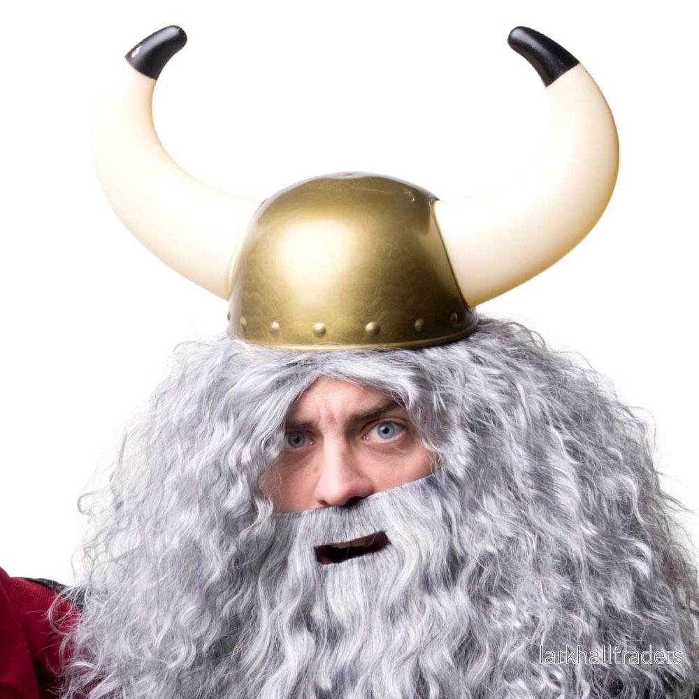 Vikingahjälm, stora horn - Bild 2