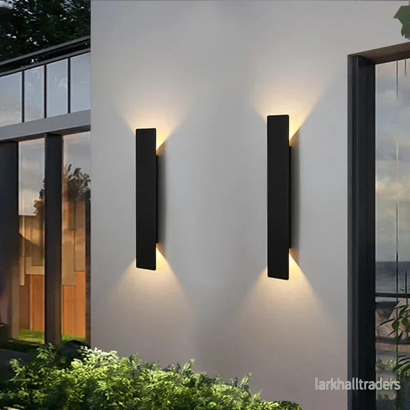 LjusLina - Vattentät LED Vägglampa i Aluminium – Energieffektiv Utomhusbelysning - Bild 2