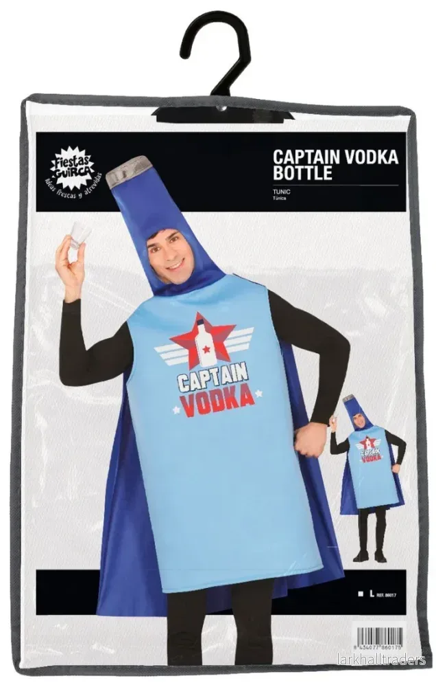 Dräkt, Captain vodka flaska one size - Bild 3