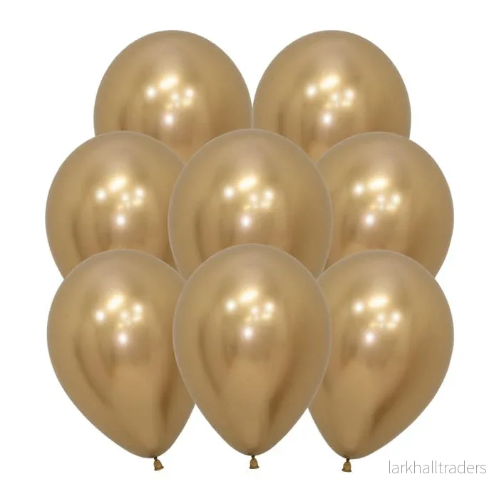 Ballonger, reflex guld 10 st Ballonger, reflex guld 10 st