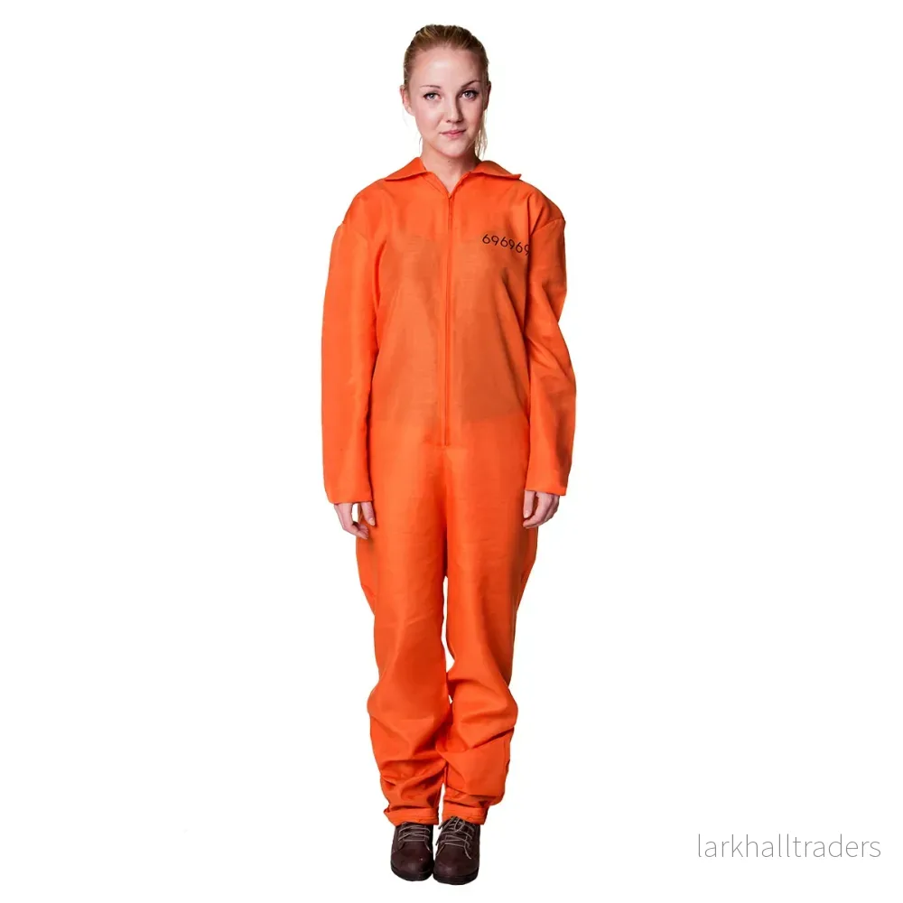 Fångdräkt, orange S/M - Bild 2