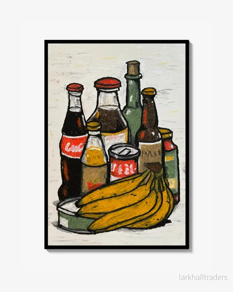Campbell soup and eight bananas Print Campbell soup and eight bananas Print