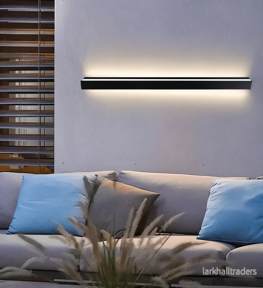 LineaLux – Vägglampa i Svart/Vit Linjär Design för Inomhus & Utomhusbruk (IP65) - Bild 2