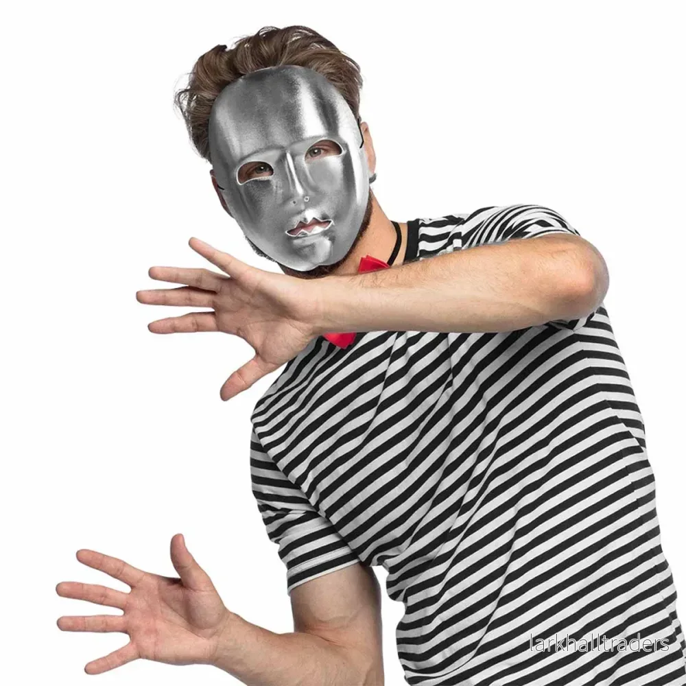 Ögonmask, teater silver - Bild 3