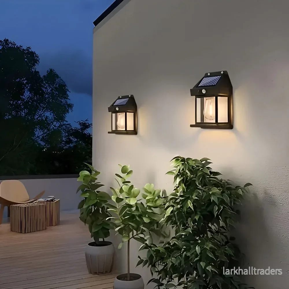 Solvion – Solcellsdriven Vägglampa med Rörelsedetektor - Bild 2