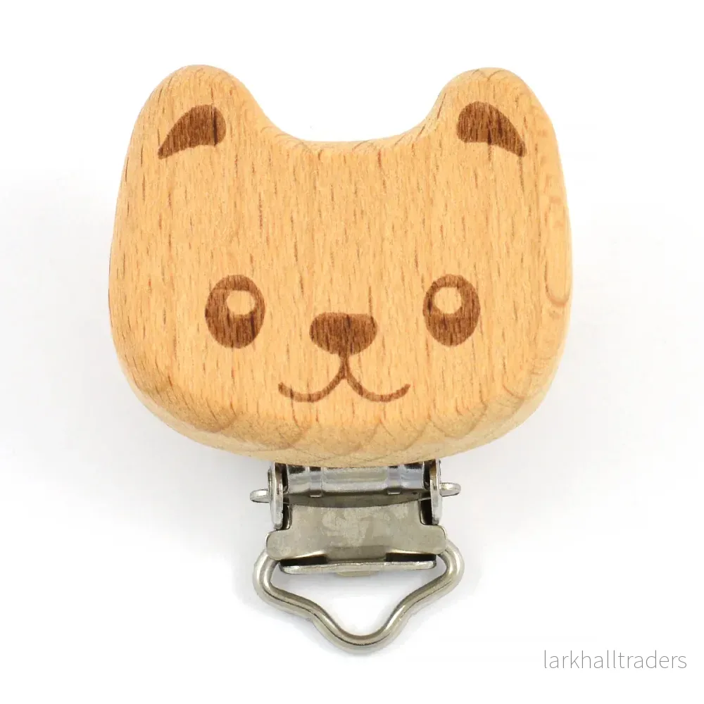 Clips av obehandlat trä, nalle