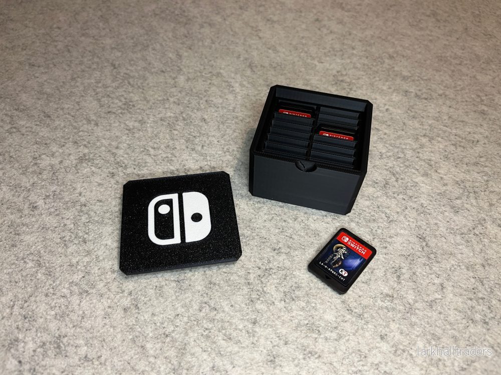Spellåda för 16 Nintendo Switch cartridge med lock Spellåda för 16 Nintendo Switch cartridge med lock