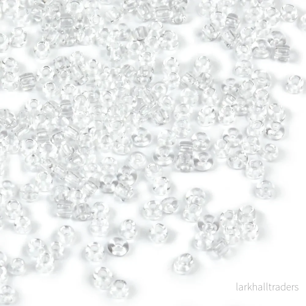 Seed Beads, 2mm, transparent klar, 30g Seed Beads, 2mm, transparent klar, 30g