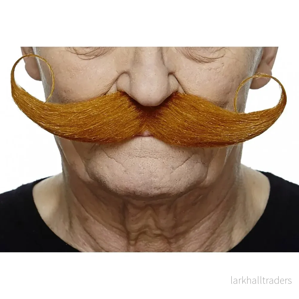Mustasch, showman röd