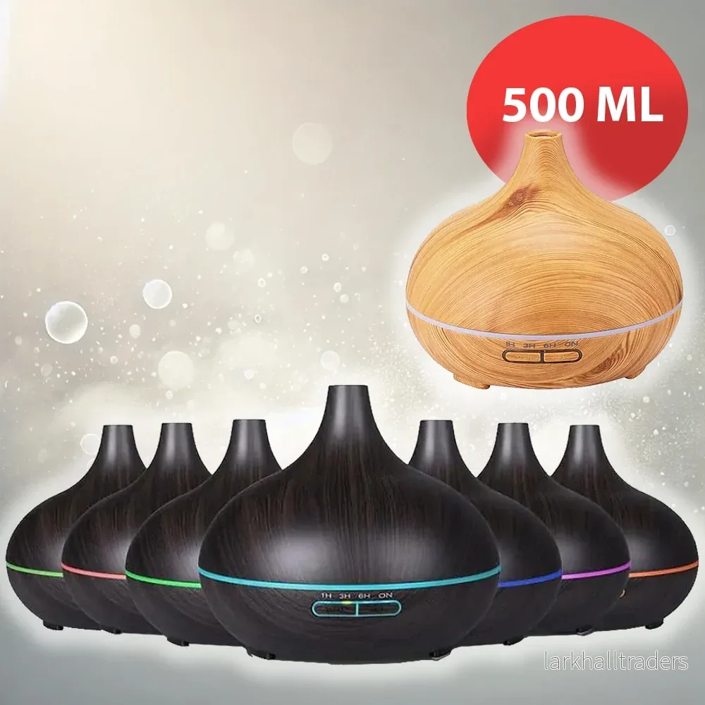 Aroma Diffuser – 500 ml med träutseende Aroma Diffuser – 500 ml med träutseende