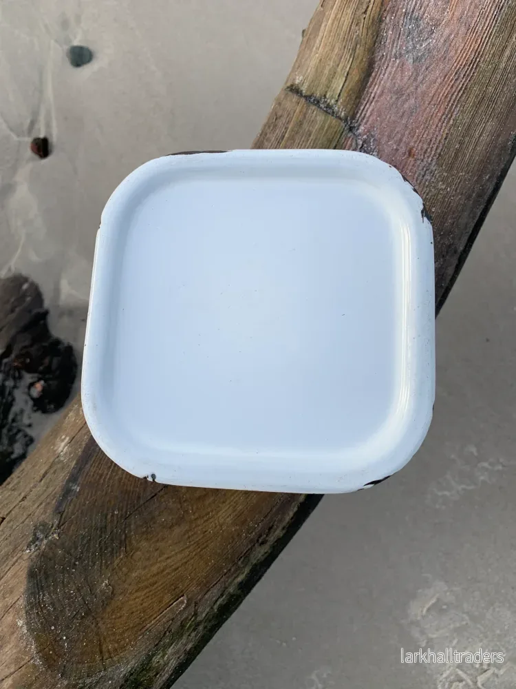 Emaljbehållare med lock - Kockum - Bild 2