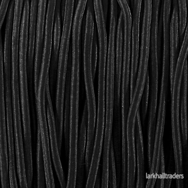 Rundresår, svart, 2mm, 5m